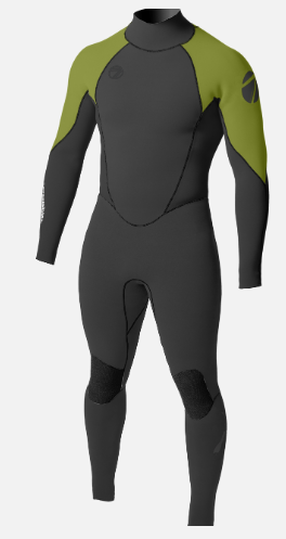 Men's Max 2/2 Ultra Back Zip Glued Full Wetsuit