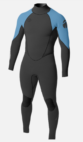 Men's Max 2/2 Ultra Back Zip Glued Full Wetsuit
