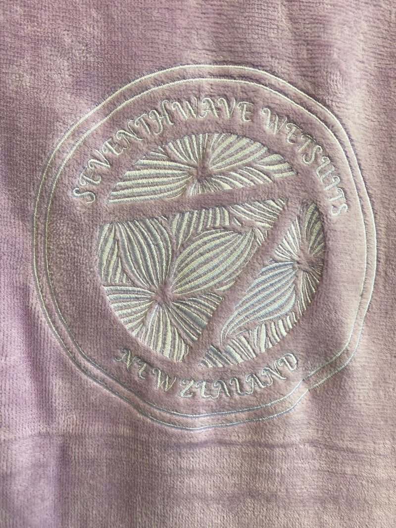 Seventhwave Adults Poncho Hooded Towel - Lilac and Pink
