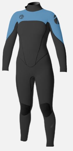 Women's MAX 2/2mm Back Zip Summer Full Wetsuit