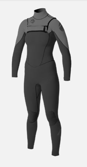 Women's MAX 2/2mm Chest Zip Glued Full Wetsuit