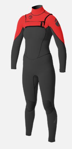 Women's MAX Ultra 3/3mm Chest Zip Glued Winter Wetsuit