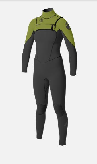 Women's MAX 2/2mm Chest Zip Glued Full Wetsuit