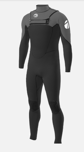 Men's Max 3/2 Chest Zip Glued Full Wetsuit