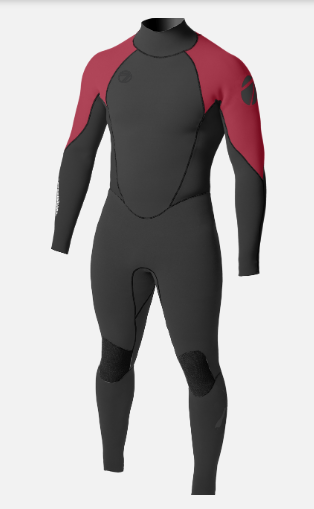 Men's MAX 3/3mm Back Zip Glued Full Wetsuit