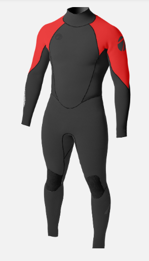 Men's MAX 3/3mm Back Zip Glued Full Wetsuit