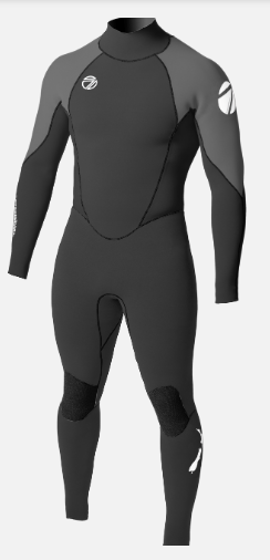 Men's Max 3/2 Back Zip Glued Full Wetsuit